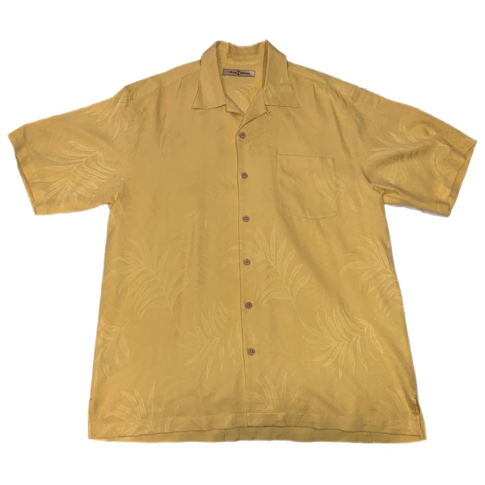 Yellow Tommy Bahama short sleeve shirt
